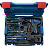 Bosch Taladro atornillador a batería GSR 12V-15 Professional Set, 12Volt, Taladro/destornillador azul/Negro