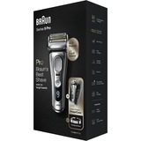 Braun Series 9 Pro 81744531 afeitadora Máquina de afeitar de láminas Recortadora Plata plateado, Máquina de afeitar de láminas, Plata, LED, Batería, Ión de litio, Batería integrada