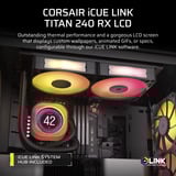 Corsair iCUE LINK TITAN 240 RX LCD RGB Reacondicionado, Refrigeración por agua negro