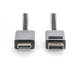Digitus Cable adaptador DisplayPort > HDMI, UHD 4K negro