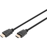 Digitus Cable de conexión HDMI Premium High Speed, con Ethernet, UHD 4K negro