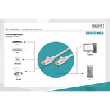 Digitus Cable de parche CAT 6 S/FTP 15m gris