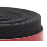 Digitus Sistema de gestión de cables con cinta de velcro, cinta de cabeza de seta, Administración de cables negro