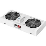 Digitus Unidad de ventilación de techo para carcasa de pared de 483 mm (19"), Elemento ventilador gris, Gris, 2 Ventilador(es), 276 m³/h, Turquía, 2 kg, 380 mm