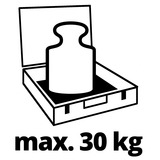 EINHELL 4530049 Caja de herramientas Plástico Rojo rojo/Negro, Caja de herramientas, Plástico, Rojo, 30 kg, Bisagra, 550 mm