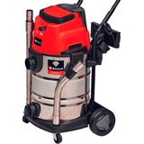EINHELL Professional TP-VC 36/30 S Auto - Solo, 36Volt (2x18V), Aspiradora en húmedo y en seco rojo/Acero fino