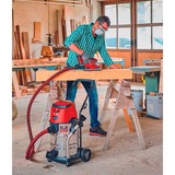 EINHELL Professional TP-VC 36/30 S Auto - Solo, 36Volt (2x18V), Aspiradora en húmedo y en seco rojo/Acero fino