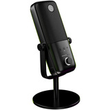 Elgato Wave 3 Negro Micrófono de superficie para mesa negro, Micrófono de superficie para mesa, 70 - 20000 Hz, 24 bit, 96 kHz, Alámbrico, USB