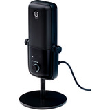 Elgato Wave 3 Negro Micrófono de superficie para mesa negro, Micrófono de superficie para mesa, 70 - 20000 Hz, 24 bit, 96 kHz, Alámbrico, USB