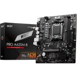 MSI PRO A620M-B placa base AMD A620 Zócalo AM5 micro ATX AMD, Zócalo AM5, AMD Ryzen 7000 Series, AMD Ryzen 8000 Series, AMD Ryzen 9000 Series, Zócalo AM5, 128 GB, DDR5-SDRAM