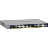 Netgear GS752TP-300EUS switch Gestionado L2/L3/L4 Gigabit Ethernet (10/100/1000) Energía sobre Ethernet (PoE) 1U Negro, Interruptor/Conmutador Gestionado, L2/L3/L4, Gigabit Ethernet (10/100/1000), Energía sobre Ethernet (PoE), Montaje en rack, 1U