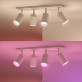 Philips Hue White & Color Ambiance Fugato 2 focos, Luz de LED blanco