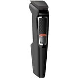 Philips MULTIGROOM Series 3000 MG3740/15 Cara y cabello 9 en 1, Cortador de pelo negro, Negro, Rectángulo, Barba, Oído, Ceja, Bigote, Nariz, Acero inoxidable, Batería, 60 min