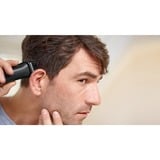 Philips MULTIGROOM Series 3000 MG3740/15 Cara y cabello 9 en 1, Cortador de pelo negro, Negro, Rectángulo, Barba, Oído, Ceja, Bigote, Nariz, Acero inoxidable, Batería, 60 min