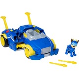 Spin Master PAW Patrol, coche patrulla de potencia aumentada Super PAW del supercachorro Chase, vehículo transformable, Vehículo de juguete PAW Patrol , coche patrulla de potencia aumentada Super PAW del supercachorro Chase, vehículo transformable, Camión, Mighty Pups, 3 año(s), Plástico, Azul, Amarillo