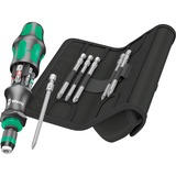 Wera 05051017001 destornillador manual Destornillador múltiple Destornillador combinado, Conjuntos de bits negro/Verde, 173 mm, 7,3 cm, 80 mm, 403 g, Negro / Azul