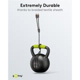 goobay Cable Stereo Cinch Plus negro/Plateado