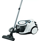 Bosch Serie 6 BGC41LSIL aspiradora Aspiradora cilíndrica Secar 600 W Sin bolsa, Aspiradora de suelo blanco, 600 W, Aspiradora cilíndrica, Secar, Sin bolsa, HEPA, Filtrado