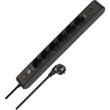 Brennenstuhl Regleta de 6 tomas con 1x USB-C, 1x USB-A negro/Antracita
