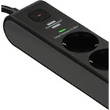 Brennenstuhl Regleta de 6 tomas con 1x USB-C, 1x USB-A negro/Antracita