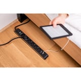 Brennenstuhl Regleta de 6 tomas con 1x USB-C, 1x USB-A negro/Antracita