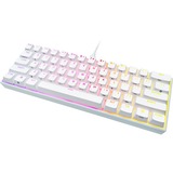 Corsair CH-9194114-DE - Tastatur teclado USB Alemán Blanco, Teclado para gaming blanco, 60%, USB, Interruptor mecánico, LED RGB, Blanco