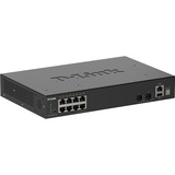 D-Link DGS-1530-10, Interruptor/Conmutador negro, Gestionado, L2, Gigabit Ethernet (10/100/1000), Bidireccional completo (Full duplex)