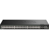 D-Link DGS-1530-52/E switch Gestionado L2 Gigabit Ethernet (10/100/1000) Negro, Interruptor/Conmutador negro, Gestionado, L2, Gigabit Ethernet (10/100/1000), Bidireccional completo (Full duplex), Montaje en rack