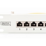 Digitus Panel de conexión clase E, CAT 6, Patch Panel gris claro, CAT 6, RJ-45, Cat6, Gris, Montaje en bastidor, 1U, LSA, Minorista