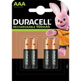 Duracell StayCharged AAA (4pcs) Batería recargable Níquel-metal hidruro (NiMH) Batería recargable, AAA, Níquel-metal hidruro (NiMH), 4 pieza(s), 800 mAh, 44,5 mm