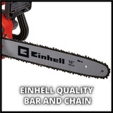 EINHELL Electrosierra de cadena GC-EC 2040, Motosierra rojo/Negro