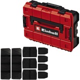 EINHELL Maletín de sistema E-Case S-F incl. divisores, Caja de herramientas negro/Rojo
