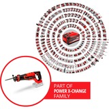 EINHELL Sierra sable universal profesional a batería TP-AP 18/28 Li BL - Solo, 18Volt, Sierra de sable rojo/Negro