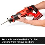 EINHELL Sierra sable universal profesional a batería TP-AP 18/28 Li BL - Solo, 18Volt, Sierra de sable rojo/Negro