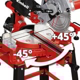 EINHELL TC-SM 2531/2 U, Sierras de corte a inglete y a bisel rojo/Negro