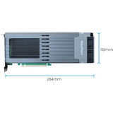 HighPoint Rocket 1749E PCIe Gen 4x16 to 8-E1.S x4 NVMe Switch, Tarjeta de interfaz 
