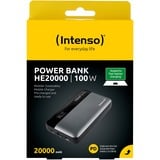 Intenso Powerbank HE20000, Banco de potencia gris/Negro
