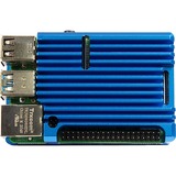 Inter-Tech 88887360 accesorio para placa de desarrollo Funda Azul, Caja/Carcasa azul, Funda, Raspberry Pi, Raspberry Pi, Azul, Aluminio, 86 mm