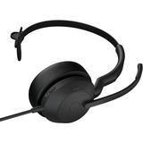 Jabra Evolve2 50 Auriculares Alámbrico Diadema Oficina/Centro de llamadas USB Type-C / USB Type-A Bluetooth Negro, Auriculares con micrófono negro, Alámbrico, 20 - 20000 Hz, Oficina/Centro de llamadas, 99 g, Auriculares, Negro