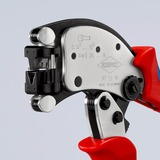 KNIPEX Pinza de engaste autoajustable Twistor T, Crimpadora rojo/Azul