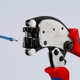 KNIPEX Pinza de engaste autoajustable Twistor T, Crimpadora rojo/Azul