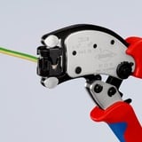 KNIPEX Pinza de engaste autoajustable Twistor T, Crimpadora rojo/Azul