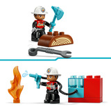 LEGO DUPLO Town Camión de bomberos con manguera y bombero, Juegos de construcción 
