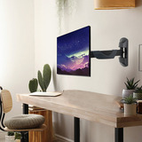 Lindy Soporte de pared fijo para una pantalla, Soporte de monitor negro