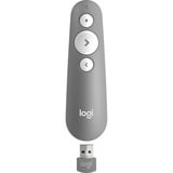 Logitech R500 Apuntadores inalámbricos, Presentador gris, Bluetooth/RF, USB, 20 m, Gris