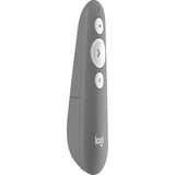 Logitech R500 Apuntadores inalámbricos, Presentador gris, Bluetooth/RF, USB, 20 m, Gris