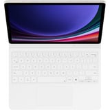 SAMSUNG EF-DX725 QWERTZ Alemán Pogo pin Blanco, Funda para tablet blanco, QWERTZ, Alemán, Touchpad, Samsung, Galaxy Tab S9, Galaxy Tab S9 FE, Blanco