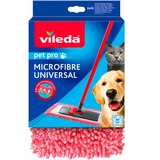 Vileda Funda de repuesto para fregona Pet Pro MICROFIBRE UNIVERSAL, Cubierta de la fregona rojo