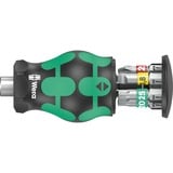 Wera Kraftform Kompakt Stubby Magazin 1 Bit-Satz, Conjuntos de bits negro/Verde