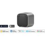 eve Energy Outdoor (Matter), Toma de corriente con interruptor gris